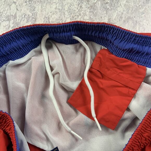 Polo Ralph Lauren Shorts Mens Large Red Pony All Over Swimming Trunks - Picture 6 of 8